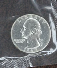 1963 Washington Quarter US Mint Original Cello 90% Silver BU Uncirculated Coin