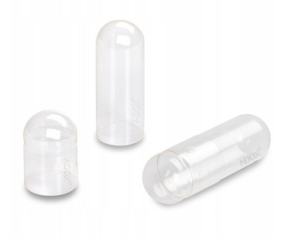 Cápsulas de gelatina vacías tamaño 00 EU Stock DIY Suplementos Hierbas Setas ...