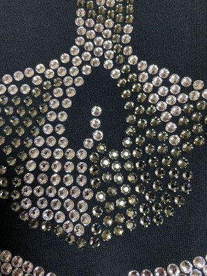 MASTERMIND JAPAN Skull Bone Swarovski T-Shirt Tops men L Size from 