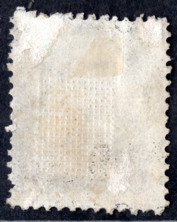 US 1867 ANDREW JACKSON WITH E GRILL SCOTT #87 MINT HINGED CATALOG VALUE $1,700 - Image 2 of 2