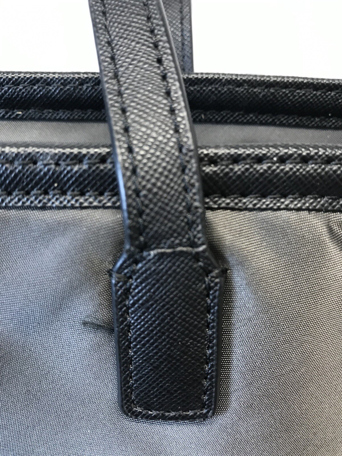 Michael Kors Handbag Gray Graphite Nylon Kempton Zip Top Travel Tote Bag Purse