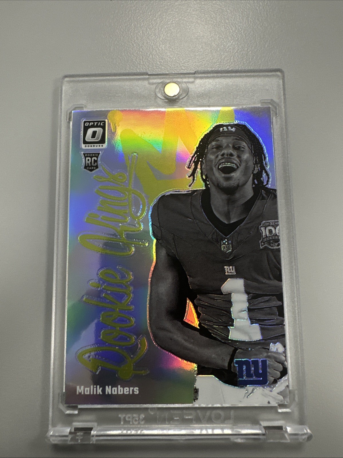 Malik Nabers 2024 Donruss Optic Rookie Kings #5 Case Hit SSP Rookie (RC)