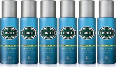 Brut Sport Style Men's 6.7-ounce Deodorant Spray  6 pack