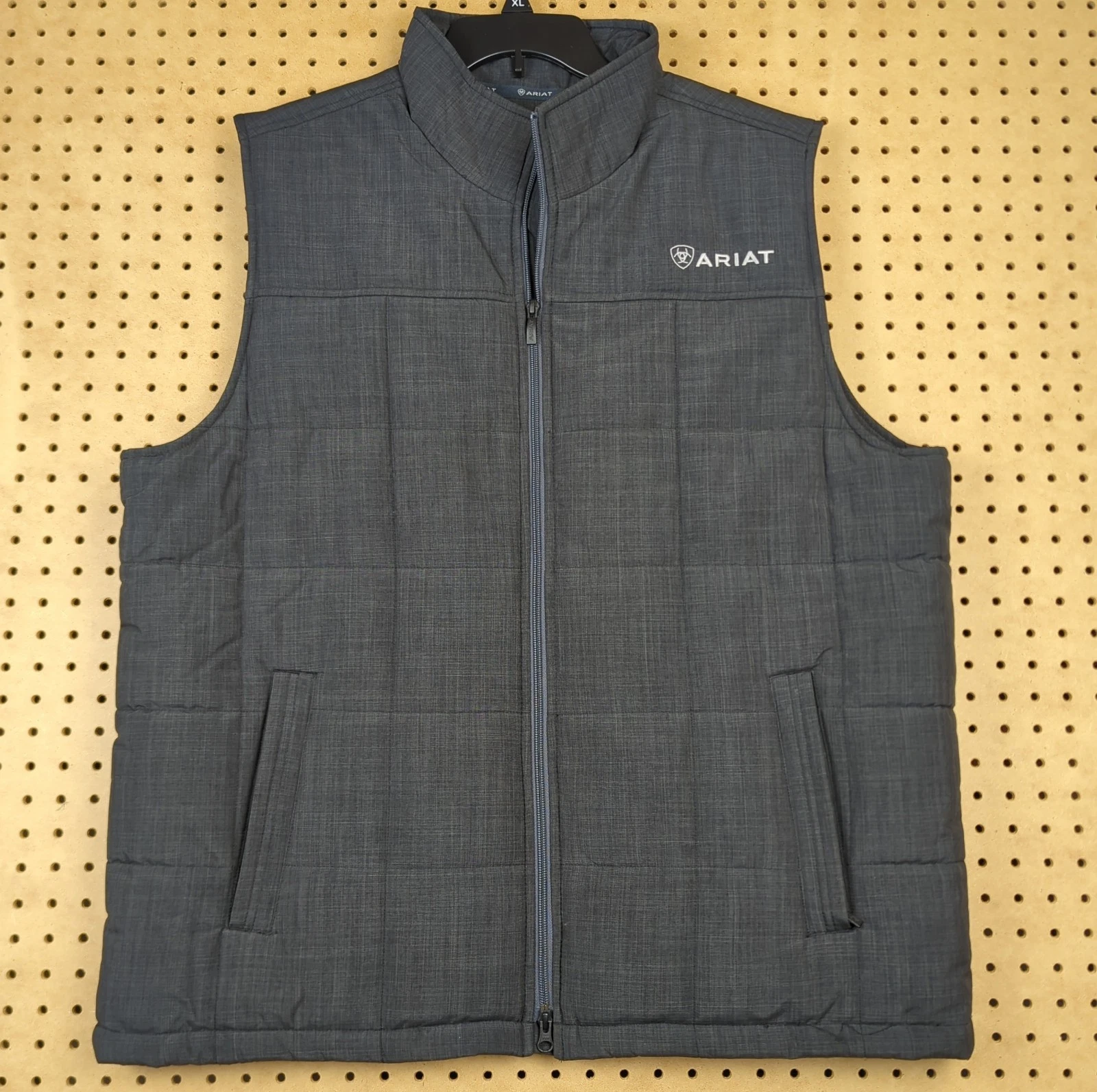 Ariat Mens Crius Insulated Vest XL Phantom Gray Concealed Carry CCW Water Resist