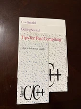 Microsoft Visual C++ 1.0 Getting Started + C++ Tutorial + Quick Reference Set