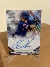 Chase DeLauter 2023 Bowman Sterling Prospect Auto Wave Refractor/125