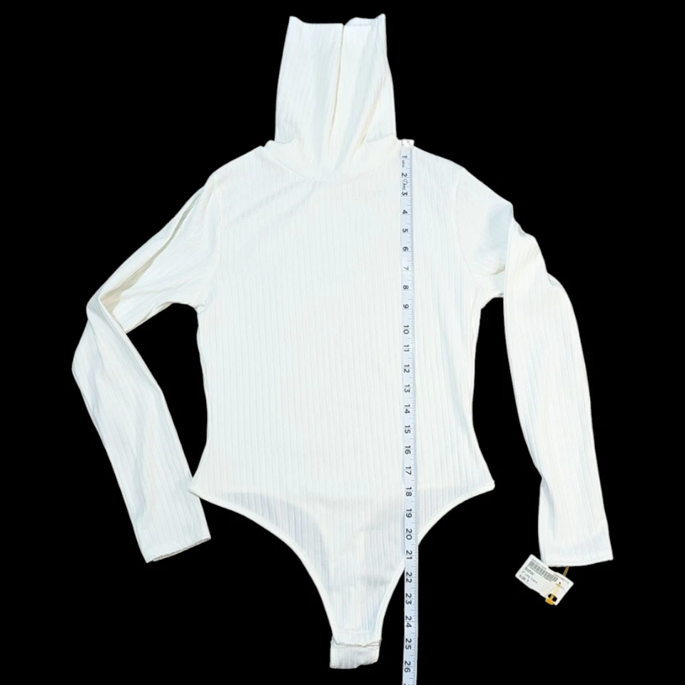 Mujer - Boohoo Body Cuello Alto - Nuevo Blanco Talla Med US 6 UK 10 EUR 38 Foto 3 de 4