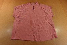 Mandala Womens Size XL Mauve Mandarin Short Dolman Sleeve Scrub Top NWT