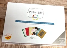 Project Life Becky Higgins Cut & Paste Edition Mini Kit 9 Cards Scrapbooking