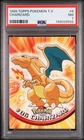 1999 TOPPS POKEMON TV #6 CHARIZARD PSA 7