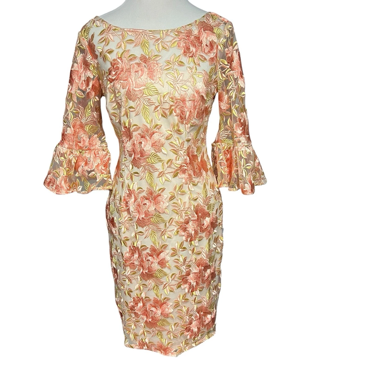 Adrianna Papell Floral 3/4 Sleeve Sheath Dresses for Women for sale | eBay
