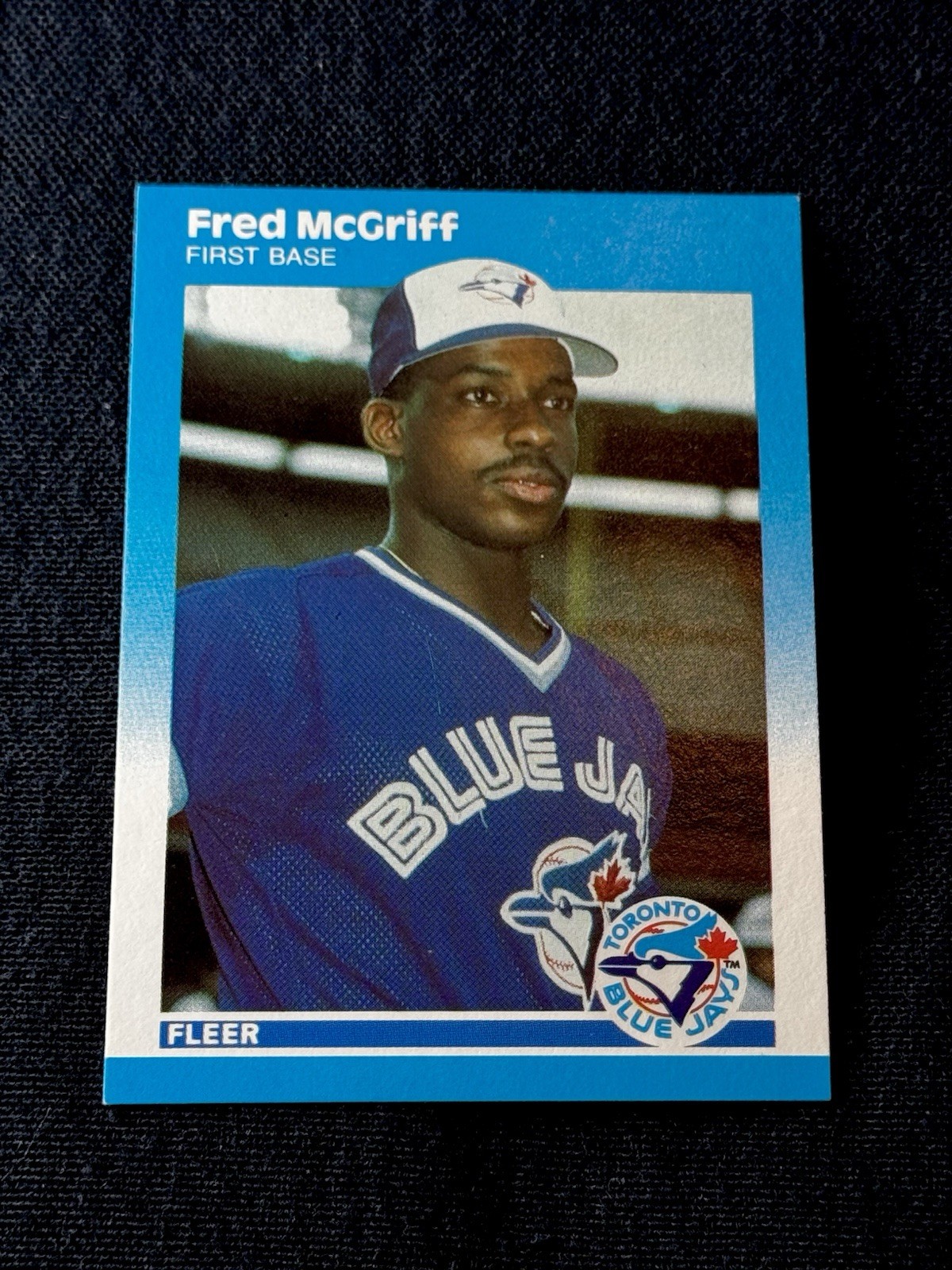 SHARP BLUE 1987 Fleer Update Fred McGriff #U-75 RC Toronto Blue Jays MLB HOF