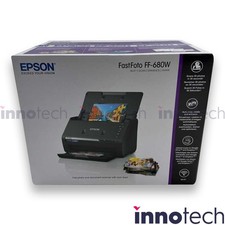 Epson Fast Foto FF-680W Wireless Photo  Document Scanner Black New Sealed