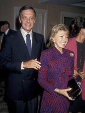 Actor Louis Jourdan wife Berthe Jourdan at Billy Wilder Art Exhibi- Old Photo 1