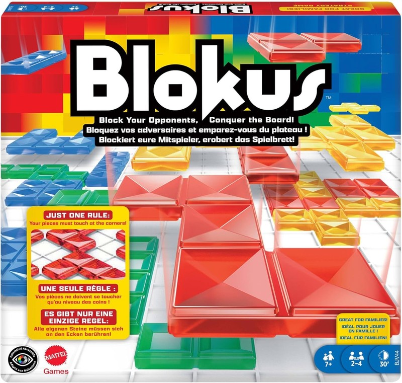 Mattel Games Blokus, Family Board Game for Kids and Adults Blokus Original
