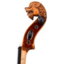 T30 Master Guarnieri Style Carved Lion Head 4/4 Violin European Wood Loud Sound