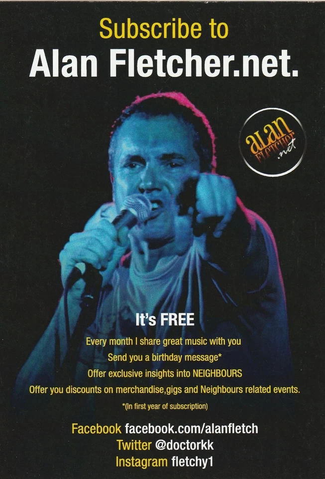 Alan Fletcher 10x15cm Neighbour Actor Promo Picture. Signed in Person. - Image 2 of 2