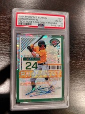 2024 Panini Prospect  Konnor Griffin #133 Green Pulsar Prizm Signatures /25 (