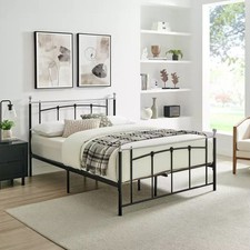 Home Yani Small Double Metal Bed Frame - Black