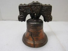 1976 Bicentennial Brass Replica Liberty Bell Dinner Bell Décor Vintage