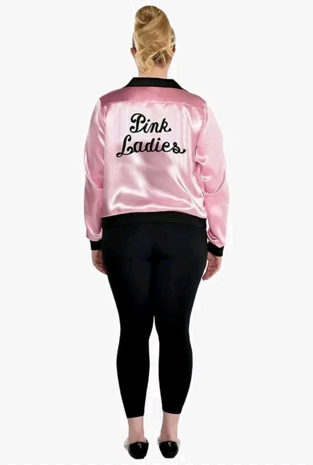 Iconic Retro 50's Pink Ladies Jacket (Adult Plus Size) - Perfect for... - Image 3 of 4