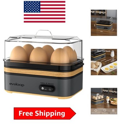 Effortless Egg Perfection: 6 Egg Electric Cooker with Auto Shut-Off, BPA Free