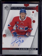 2022-23 SP Authentic Kaiden Guhle Future Watch Auto Rookie FWA RC /999