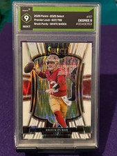 BROCK PURDY--2025 Select White Shock Prizm #117 (607/799)  Degree Grading (9)