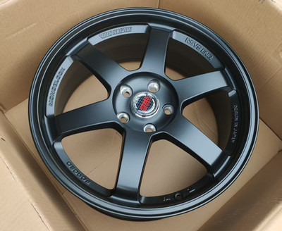 NEW SET 18 INCH TE37 STYLE WHEELS RIMS 18X8 +38 (5X114.3) LEXUS INFINITI HONDA
