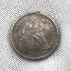 1875-CC Seated Liberty Dime CARSON CITY Ten Cent 10c 90% Silver US Coin