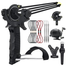 oubert Fishing Slingshot with Reel Folding Slingshot Fishing Kit with Wrist Supp