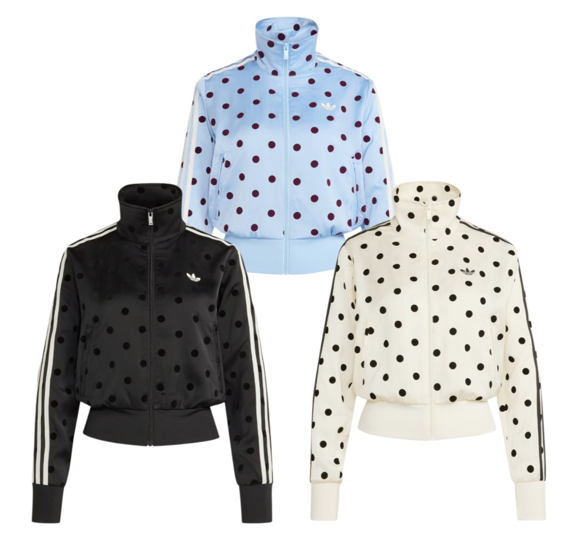 adidas Originals Satin Polka Dot Track Top Women Lifestyle Jacket