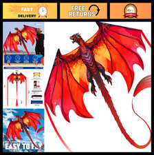 Complete Kite Set with Handle, Line Accessories - Easy to Fly for Kids Adult