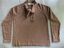 ORVIS Women's 100 Cashmere Sweater Camel Brown Size S