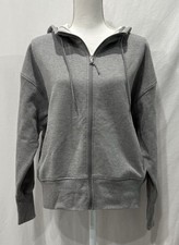 OLD NAVY Women s Active Dynamic Fleece Breathable Full Zip Hoodie Gray Large