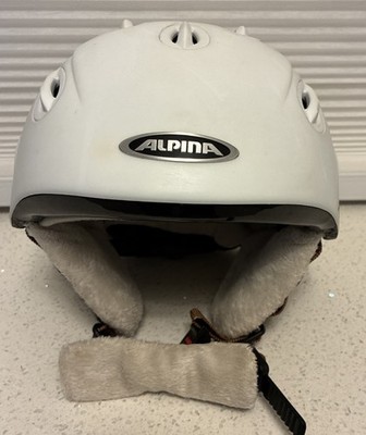 Alpina Grap L.E. Ski Helmet White Mountains Hearts Print Small 54-57cm 465g Nice