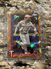 2025 Topps Chrome Update RYAN FITZGERALD Gold Sapphire Edition Rookie #/50 Twins