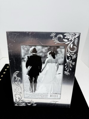 Together Forever Silver Picture Frame With Silver Filagree On Corners