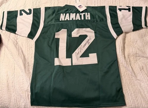 Joe Namath New York Jets Signed Green Mitchell & Ness Authentic Jersey