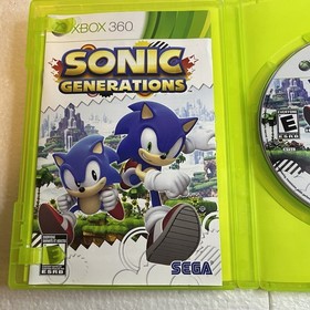 Sonic Generations" for the Xbox 360 console