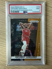 2024 Prizm Deca Anthony Edwards Black Gold Shimmer FOTL PSA 9 All-Star SSP