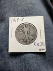1918 S Liberty Walking Half Dollar NO RESERVE
