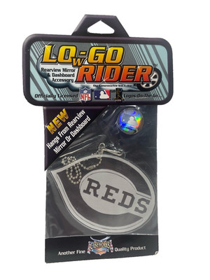 Cincinnati Reds Lo-Go Rider Mirror Accessory MLB Caseworks Car Hanger NEW
