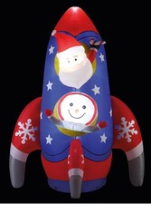 Premier - Fusée gonflable de 3m avec Santa