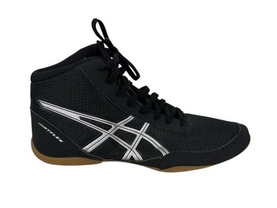 ASICS Matflex 5 GS Boys Youth Wrestling Shoes Size 6 Black Gray Silver C545N
