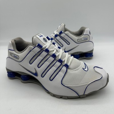 Nike Shox NZ 501524-149 Mens Size 9.5 WHT/RYL Running Shoes Retro 2012 Sneaker