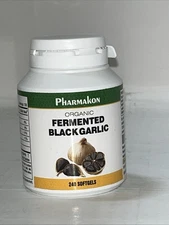 PHARMAKON Organic Fermented Black Garlic 240 Softgels Exp11/2026