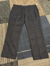 Amazon Essentials Mens Pleated Slacks Pants Size 36w X 28L Black  Dress Pants