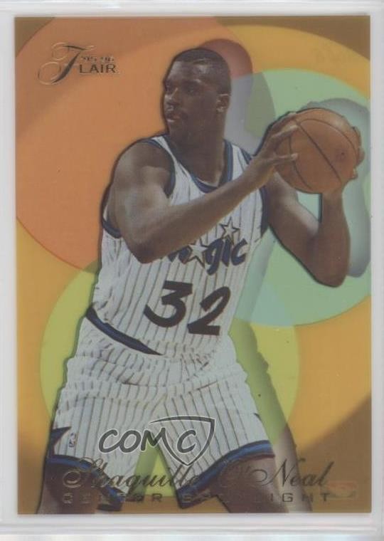 1995-96 Flair Center Spotlight Shaquille O'Neal #5 HOF