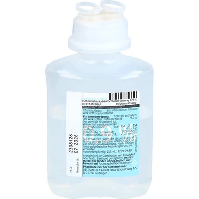 Isotonische Nacl 0,9% Deltamedica Inf.-lsg.plastik 10X100ml - PZN 878352